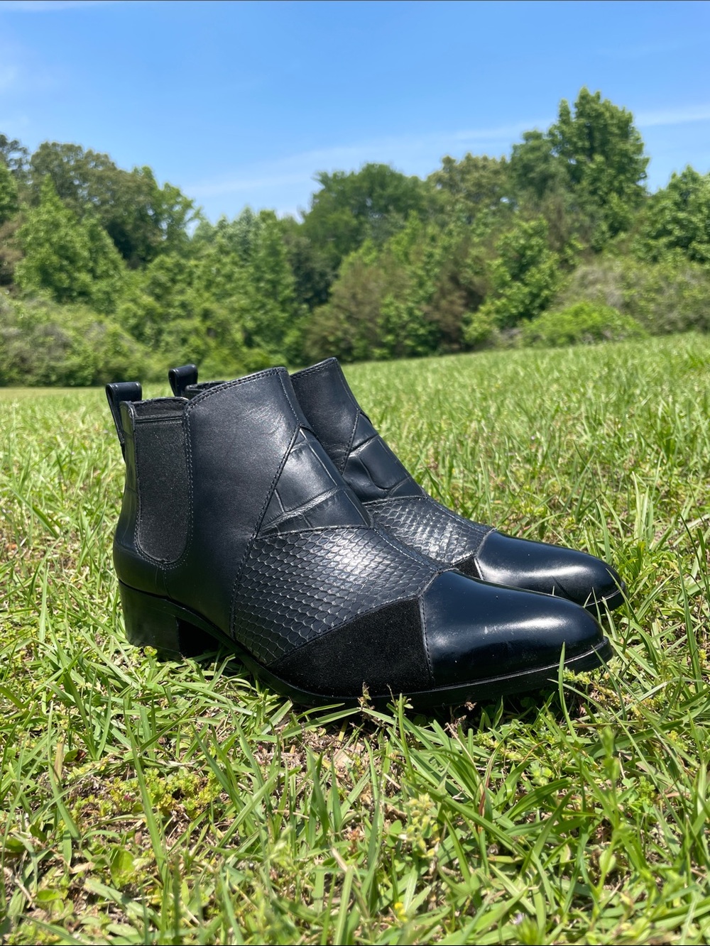 Coach Suffolk Patchwork Booties